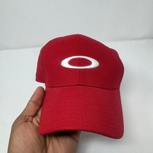 Oakley O-Hydrolix Golf Ellipse Snapback Cap Hat Mens OS Red Preowned Performance
